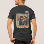 Gepersonaliseerd Elke leeftijd  foto Verjaardag Co Tri-Blend Shirt (Achterkant)