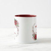 Gepersonaliseerd Emmanuel God is met ons Poinsetti Mok (Midden)