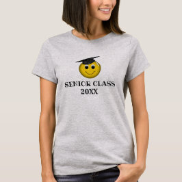 Gepersonaliseerd Emoji Graduation Cap T-shirt