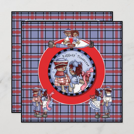 Gepersonaliseerd en Andy Invitation Kaart (Voorkant / Achterkant)