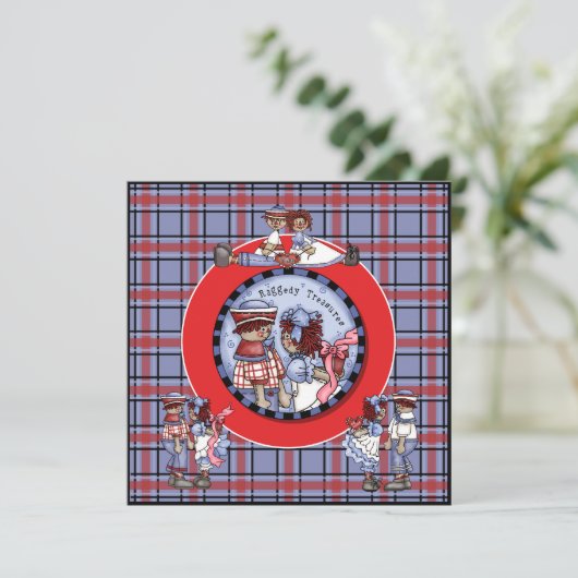 Gepersonaliseerd en Andy Invitation Kaart (Staand voorkant)