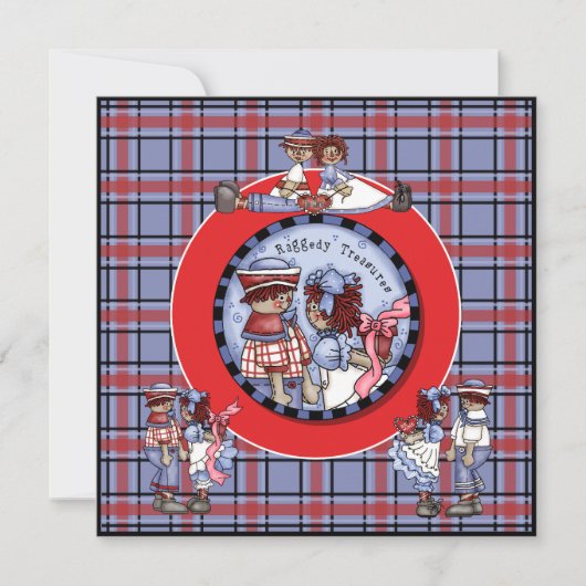 Gepersonaliseerd en Andy Invitation Kaart (Voorkant)