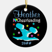 GEPERSONALISEERD EN GEDATEERD CHEERLEADER ORNAMENT (Voorkant)