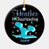 GEPERSONALISEERD EN GEDATEERD CHEERLEADER ORNAMENT (Achterkant)