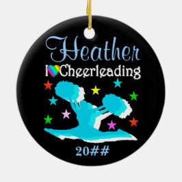 GEPERSONALISEERD EN GEDATEERD CHEERLEADER ORNAMENT