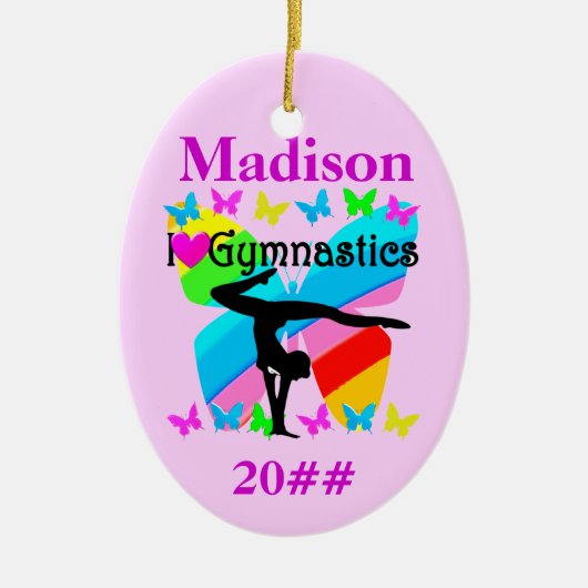 GEPERSONALISEERD EN GEDATEERD GYMNASTIEK ORNAMENT (Voorkant)
