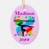 GEPERSONALISEERD EN GEDATEERD GYMNASTIEK ORNAMENT (Achterkant)
