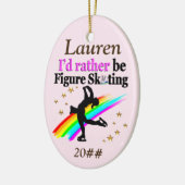  GEPERSONALISEERD EN GEDATEERD SCHAATSEN ORNAMENT (Links)