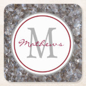 Gepersonaliseerd en gemonogd kartonnen onderzetters (Voorkant)