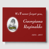 Gepersonaliseerd en maakt deel uit van het sympath gastenboek (Voorkant)