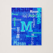 Gepersonaliseerd en monogrammen legpuzzel (Verticaal)