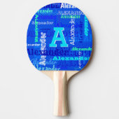Gepersonaliseerd en monogrammen tafeltennisbatje (Voorkant)