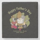 Gepersonaliseerd en persoonlijke handyman Garden G Stenen Onderzetter (Voorkant)