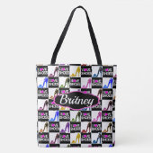 GEPERSONALISEERD EN TRENDY IK HOU VAN SCHOENEN TOTE BAG (Voorkant)