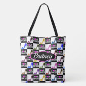 GEPERSONALISEERD EN TRENDY IK HOU VAN SCHOENEN TOTE BAG (Achterkant)