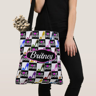 GEPERSONALISEERD EN TRENDY IK HOU VAN SCHOENEN TOTE BAG