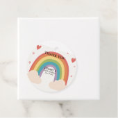 Gepersonaliseerd en uniek Baby shower Bedankjes Labels (In situ)