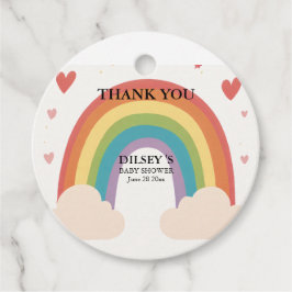 Gepersonaliseerd en uniek Baby shower Bedankjes Labels