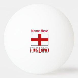 Gepersonaliseerd Engeland en Engelse vlag Pingpongbal
