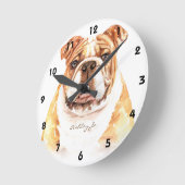 Gepersonaliseerd Engels Bulldog Square of Ronde Klok (Hoek)