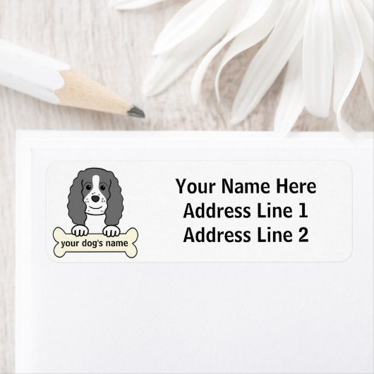 Gepersonaliseerd Engels Springer Spaniel Etiket (Insitu)