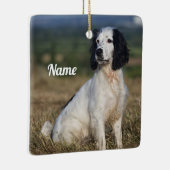 Gepersonaliseerd Engels Springer Spaniel Keramisch Ornament (Rechts)