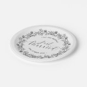 Gepersonaliseerd enkel getrouwd Floral | Bord papi