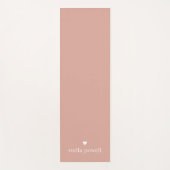 Gepersonaliseerd enkelvoudig hart yogamat (Voorkant)