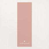 Gepersonaliseerd enkelvoudig hart yogamat (Achterkant)