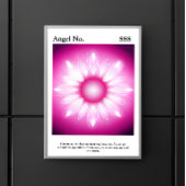 Gepersonaliseerd esthetisch aura angel nummer Post Poster