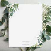 Gepersonaliseerd Eucalyptus groen briefpapier