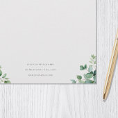 Gepersonaliseerd Eucalyptus groen briefpapier