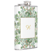 GEPERSONALISEERD EUCALYPTUS WHITE GOLD STAINLESS HEUPFLES (Rechts)