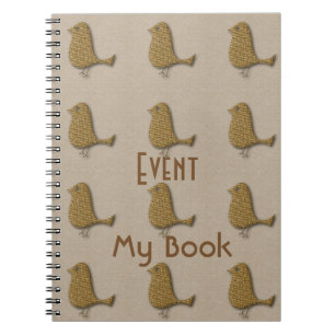 Gepersonaliseerd evenement van het jaar Logo Vogel Notitieboek