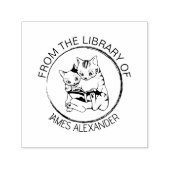 Gepersonaliseerd Exlibris Monogram Bibliotheek Aan Zelfinktende Stempel (Design)