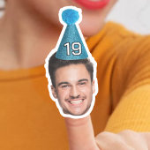 Gepersonaliseerd Faces Photo Party pet Verjaardag Sticker