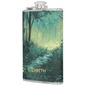 Gepersonaliseerd Fairy Light Forest Heupfles (Links)