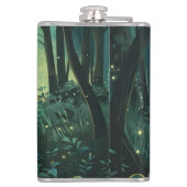Gepersonaliseerd Fairy Light Forest Heupfles (Achterkant)