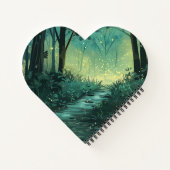 Gepersonaliseerd Fairy Light Forest Notitieboek (Achterkant)