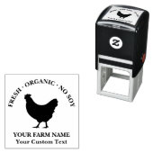  Gepersonaliseerd Familie Boerderij Ei Karton Zelfinktende Stempel (In situ)