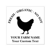  Gepersonaliseerd Familie Boerderij Ei Karton Zelfinktende Stempel (Design)