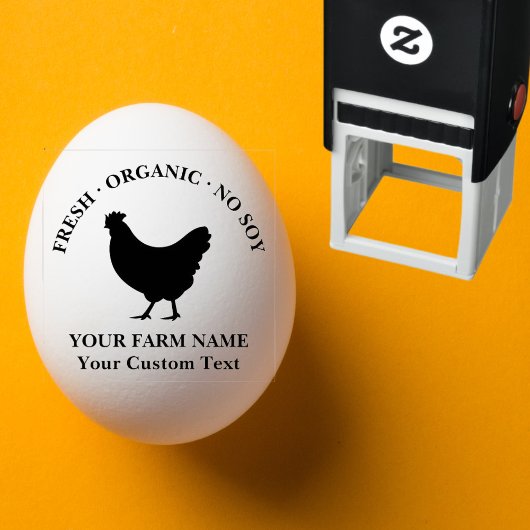  Gepersonaliseerd Familie Boerderij Ei Karton Zelfinktende Stempel