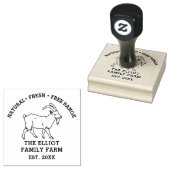 Gepersonaliseerd  familie Boerderij Rubberstempel (Gestempeld)