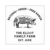 Gepersonaliseerd  familie Boerderij Rubberstempel (Afrduk)