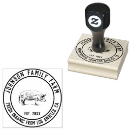 Gepersonaliseerd  familie Boerderij Rubberstempel