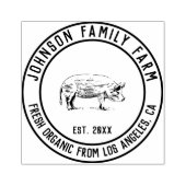 Gepersonaliseerd  familie Boerderij Rubberstempel (Afrduk)