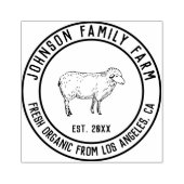 Gepersonaliseerd  familie Boerderij Rubberstempel (Afrduk)