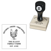 Gepersonaliseerd  familie Boerderij Rubberstempel (Gestempeld)