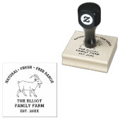 Gepersonaliseerd  familie Boerderij Rubberstempel (Gestempeld)