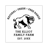 Gepersonaliseerd  familie Boerderij Rubberstempel (Afrduk)